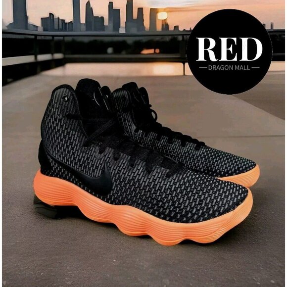 Nike Hyperdunk 2017 Black Orange Basketball Shoes - 897631-007 - Men\'s Size 11.5 main image 16